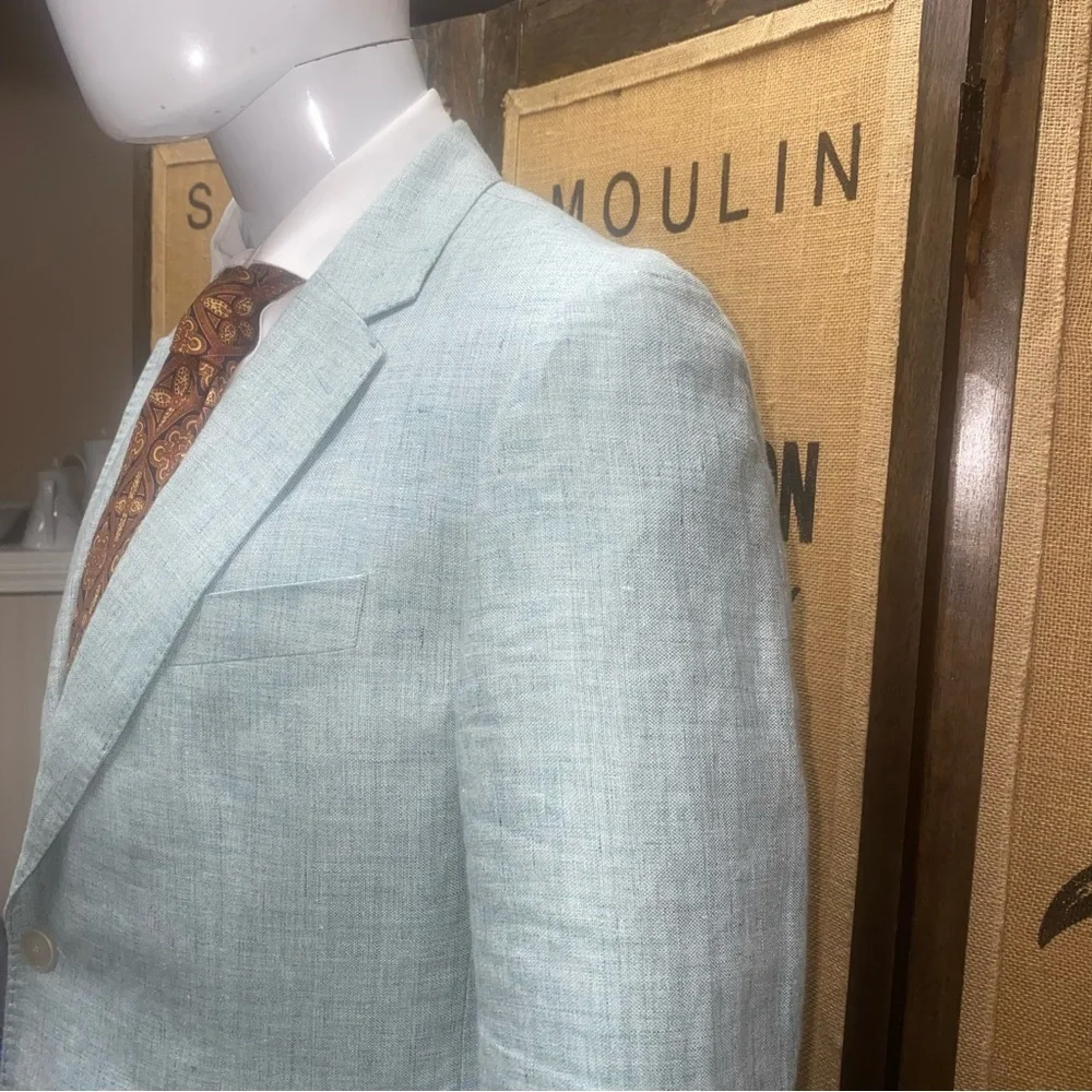 Hackett London Linen Hopsack Blazer, 42R